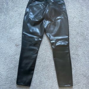 Express Faux Leather Ankle Legging Jeans